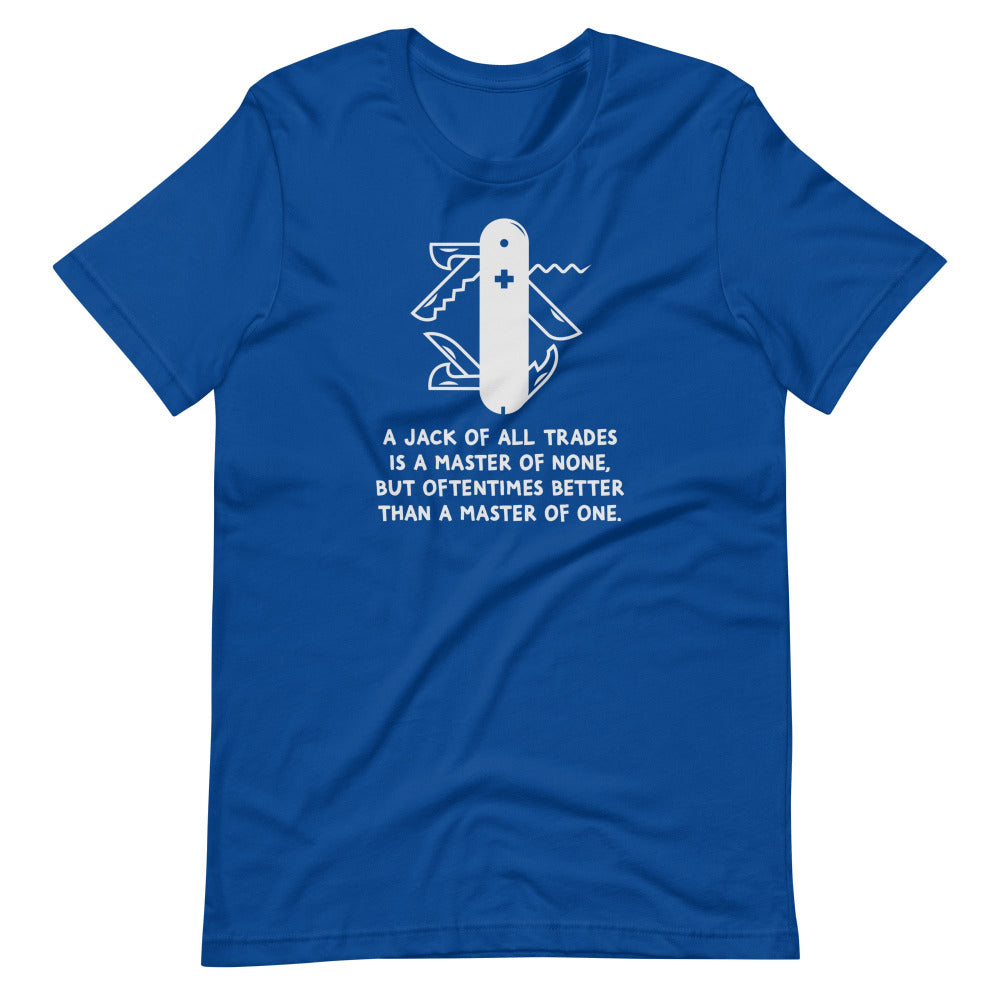 Jack Of All Trades TShirt - True Royal Color - https://ascensionemporium.net